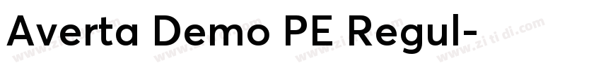 Averta Demo PE Regul字体转换
